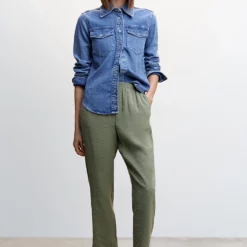 Mango Elastic Waist Modal Trousers 12 Mango Elastic Waist Modal Trousers -Mango popular store mango 9597 2698046 5