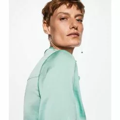 Mango Satin Finish Flowy Shirt -Mango popular store mango 9615 0916626 4