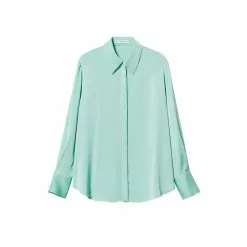 Mango Satin Finish Flowy Shirt -Mango popular store mango 9616 0916626 8
