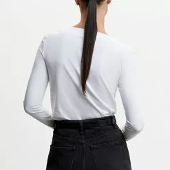 Mango Cotton Boat Neck T-Shirt -Mango popular store mango 9780 5626536 3