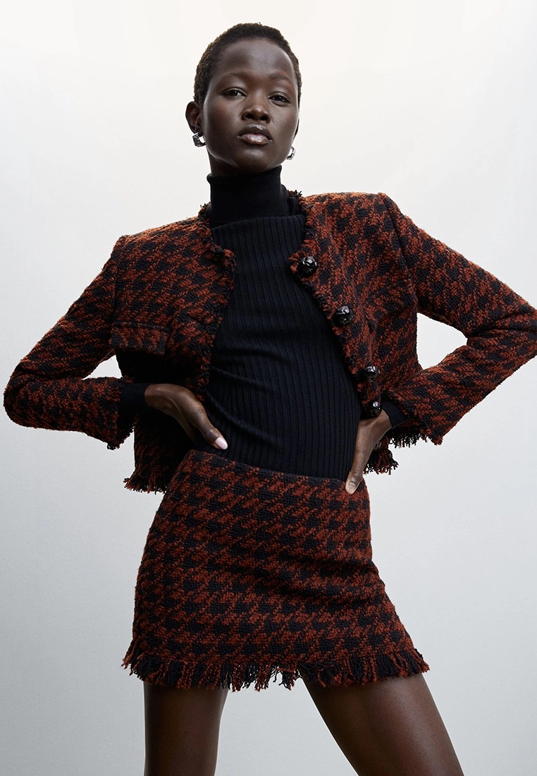 Mango Tweed Mini Skirt 6 Mango Tweed Mini Skirt - Image 4