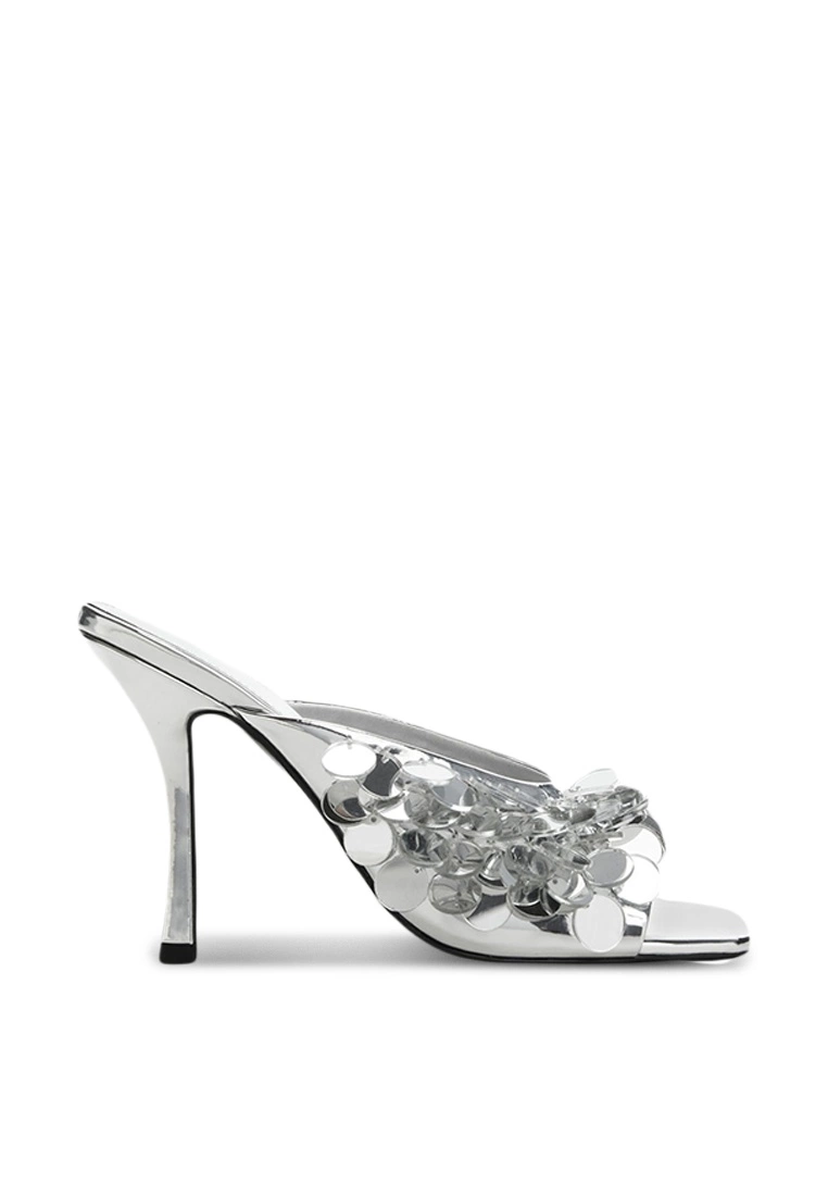 Mango Sequin Heels with Mirror Detail 3 Mango Sequin Heels with Mirror Detail