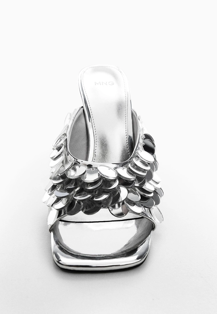 Mango Sequin Heels with Mirror Detail 6 Mango Sequin Heels with Mirror Detail - Image 4