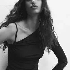 Mango Asymmetric Design Top -Mango popular store mango 9807 7536536 3