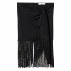 Mango Fringed Mini Skirt -Mango popular store mango 9822 5816536 5