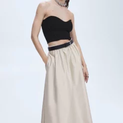 Mango Midi Satin Skirt -Mango popular store mango 9832 2215146 3