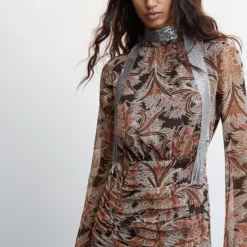 Mango Paisley Print Dress -Mango popular store mango 9835 0826536 3