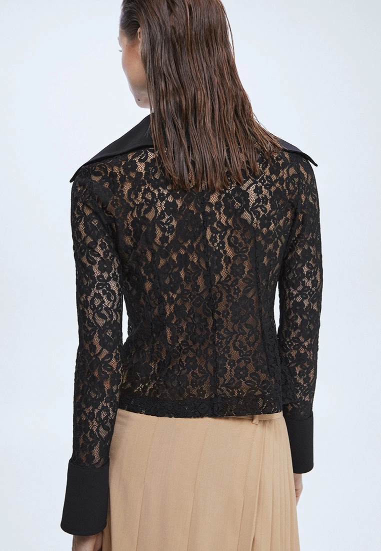 Mango Lace Blouse With Flared Sleeves 4 Mango Lace Blouse With Flared Sleeves - Image 2