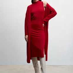 Mango Side Slit Knit Dress -Mango popular store mango 9860 7142636 5