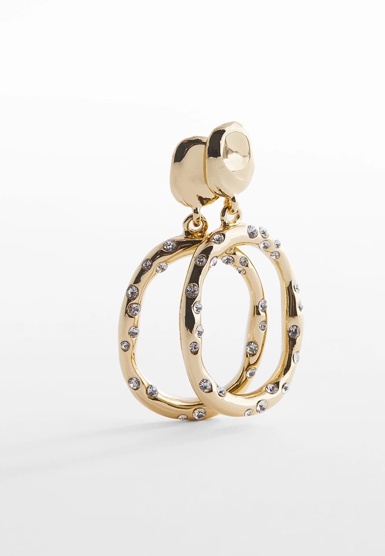 Mango Crystal Pendant Earrings 4 Mango Crystal Pendant Earrings - Image 2