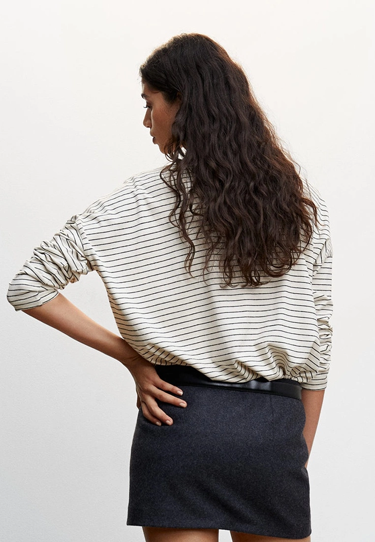 Mango Striped Long Sleeves T-Shirt 4 Mango Striped Long Sleeves T-Shirt - Image 2