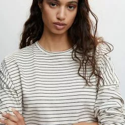 Mango Striped Long Sleeves T-Shirt 11 Mango Striped Long Sleeves T-Shirt -Mango popular store mango 9897 0242636 3