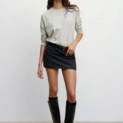 Mango Striped Long Sleeves T-Shirt 13 Mango Striped Long Sleeves T-Shirt -Mango popular store mango 9898 0242636 5