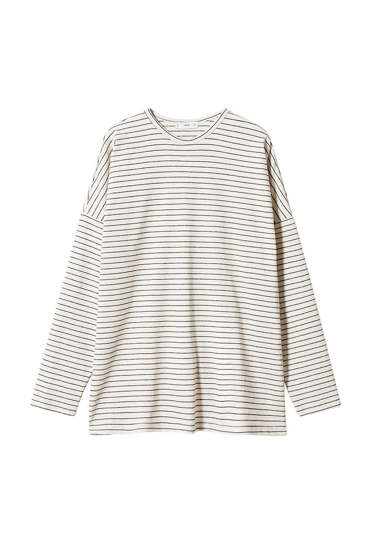 Mango Striped Long Sleeves T-Shirt 9 Mango Striped Long Sleeves T-Shirt - Image 7