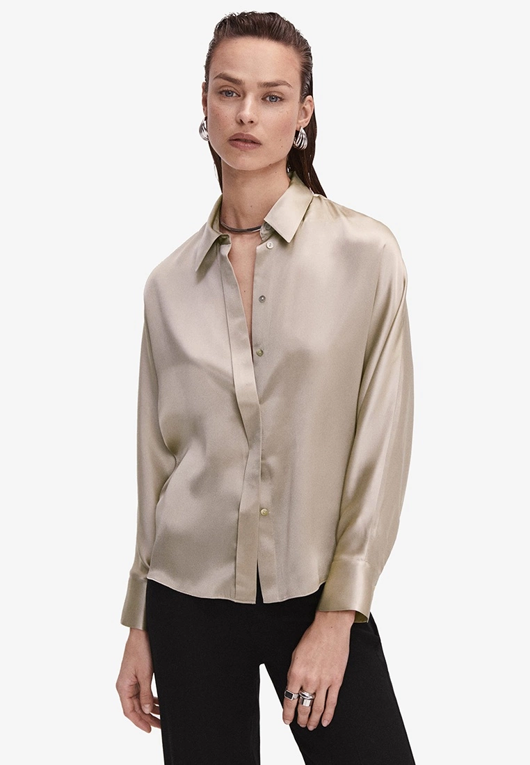 Mango 100% Silk Shirt 3 Mango 100% Silk Shirt