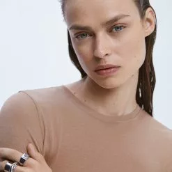 Mango Modal Long Sleeves T-Shirt -Mango popular store mango 9922 4225146 3