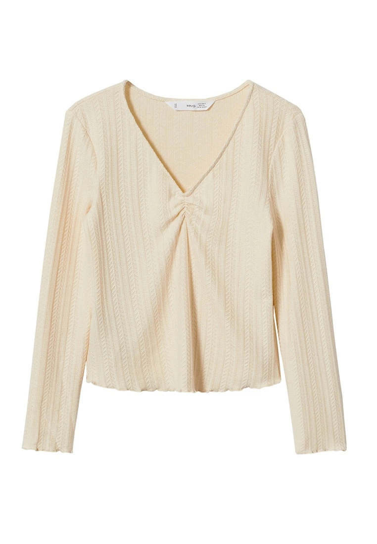 Mango Long-Sleeve T-Shirt with Ruffles 8 Mango Long-Sleeve T-Shirt with Ruffles - Image 6