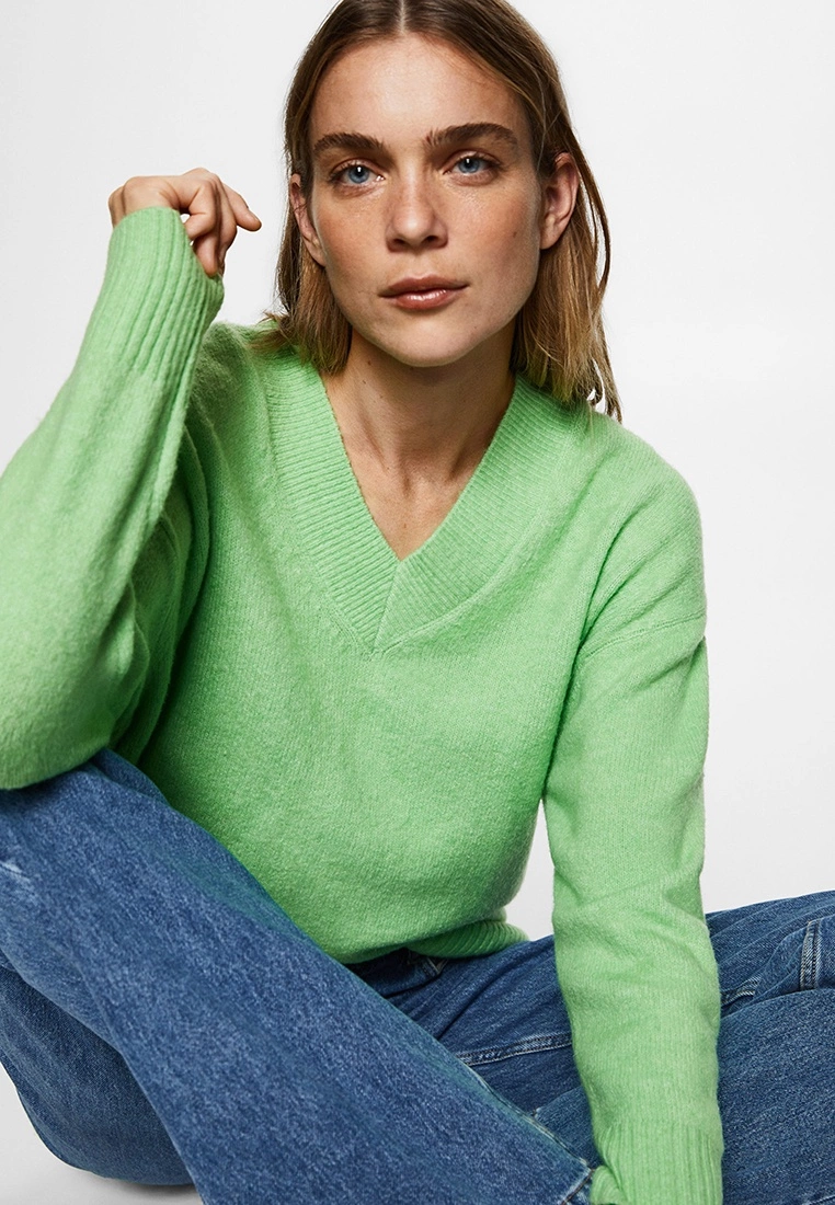 Mango V-Neck Sweater 5 Mango V-Neck Sweater - Image 3